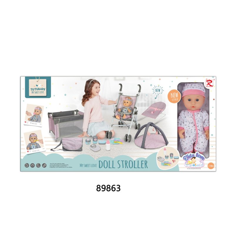 HK Mini set za lutku sa kolicima 