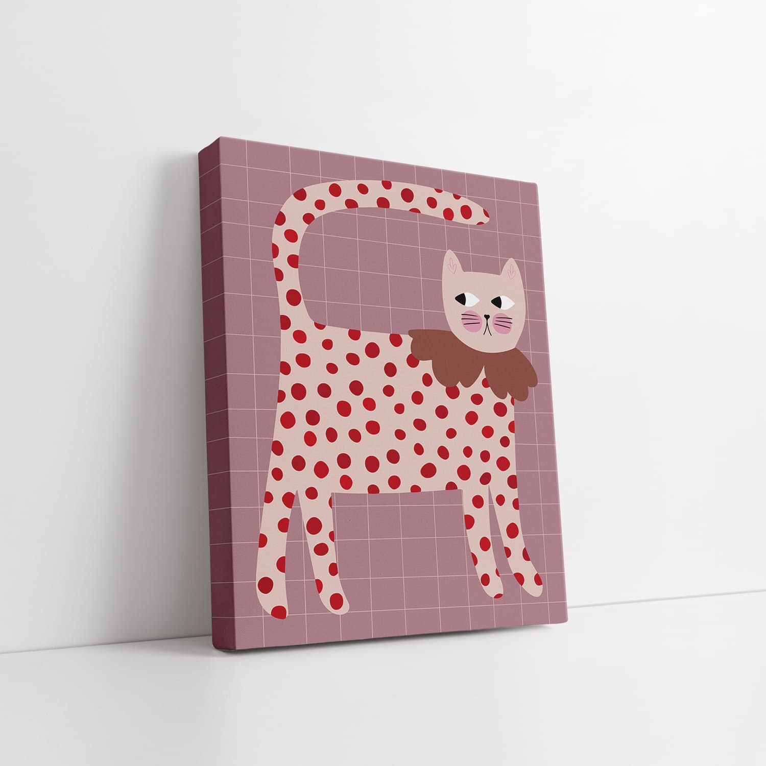 Cute&Cool HOME slika roze maca 25x20cm 