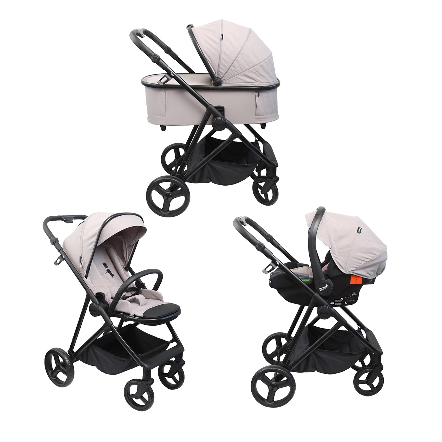 Puerri trio sistem Auretta, Grey 