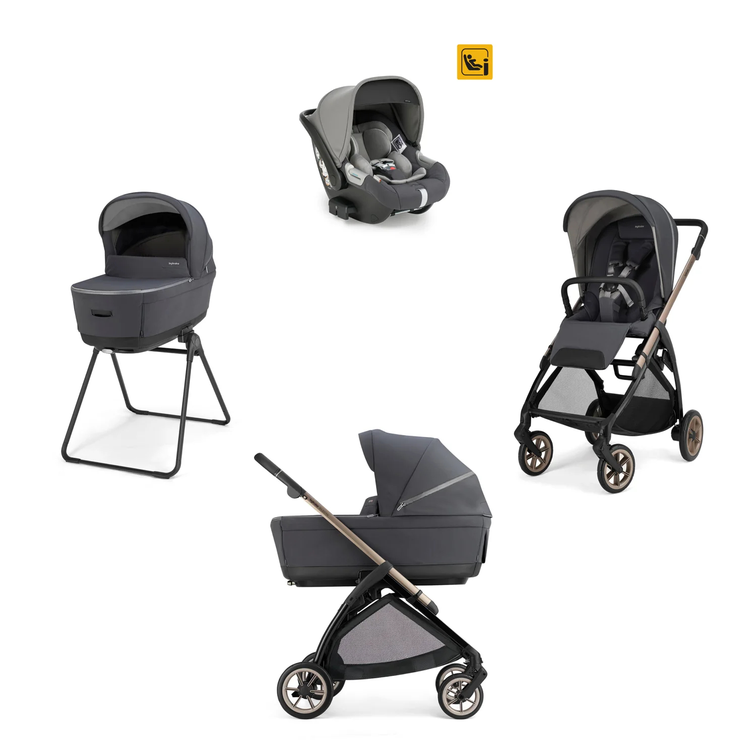 Inglesina trio sistem Electa Darwin, Garage Grey 