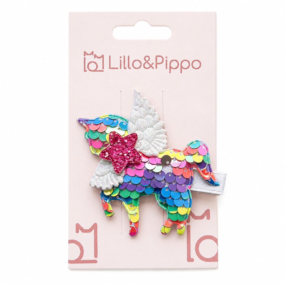 Lillo&Pippo šnalice za kosu jednorog sa krilima 