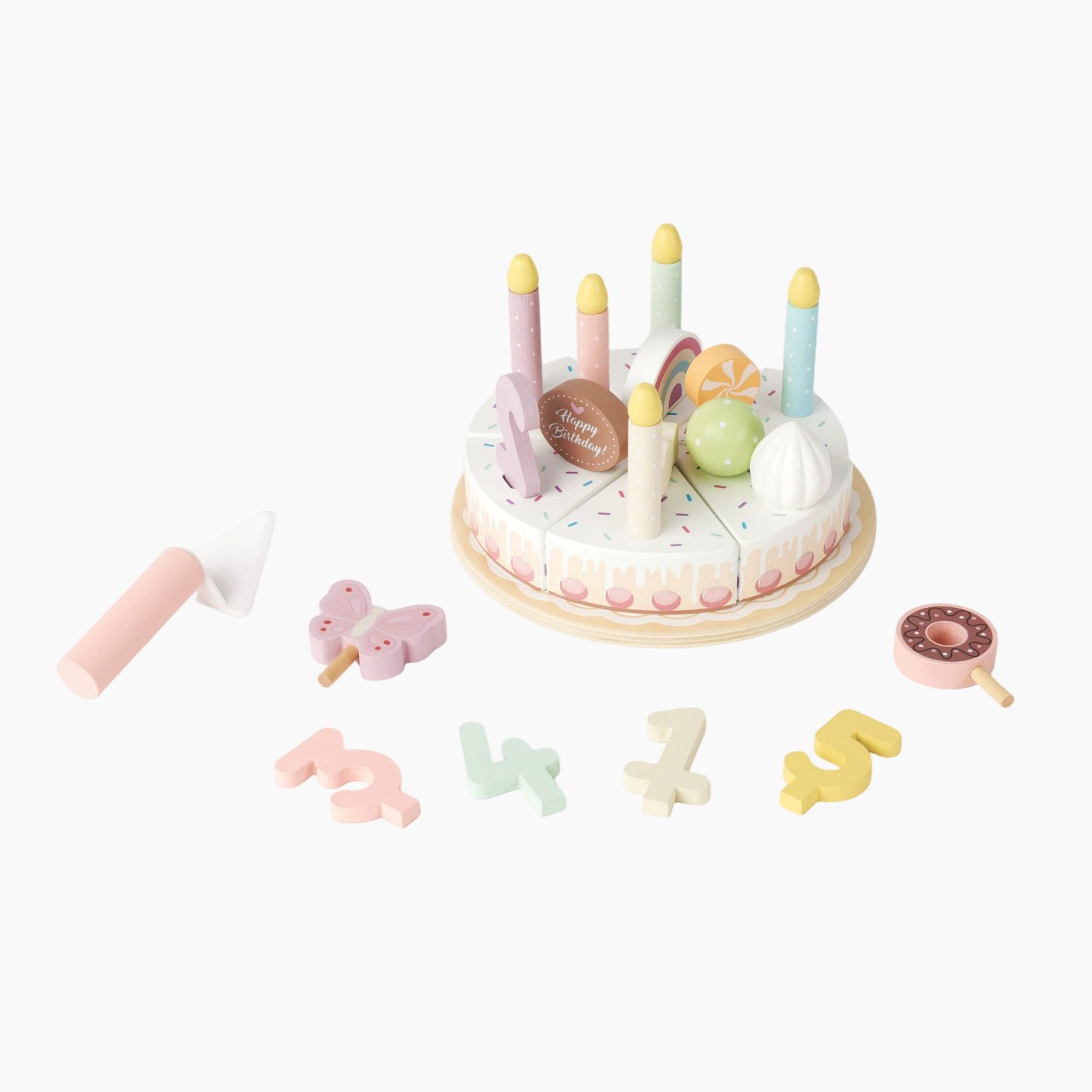 Cute&Cool drvena igračka rođendanska torta set 