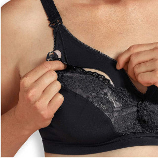 Carriwell Grudnjak za dojilje sa cipkom,boja-crna,velicina 1 