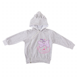 Lill&Pippo bebi jakna sa kapuljačom 3004-N devojčice,pliš,68(6M+) 