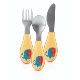 Nuby set - kašika, viljuška, nož