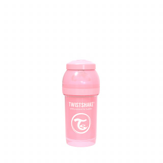 TS flašica anti-colic 180ml pastelna roze 