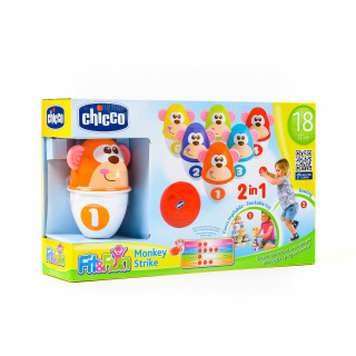 Chicco igračka set za kuglanje-Majmunčići