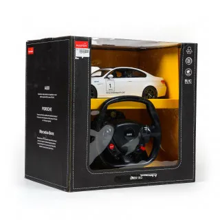 Rastar RC BMW M3 sa volanom 1:14 - crn, bijel 