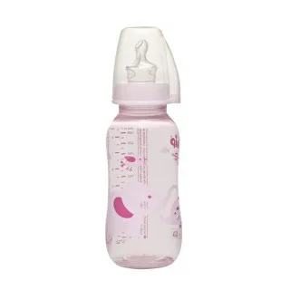 NIP pp flašica Trendy Girl 250ml sa silikonskom cuclom za mlijeko 0-6 
