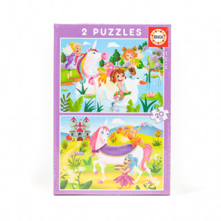 Educa slagalica vile i jednorozi 2 x 16 dijelova 
