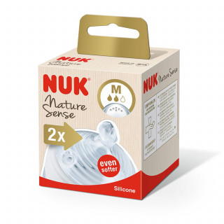 Nuk cucla nature sense silikon vel. M 2/1 