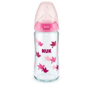 Nuk staklena flašica sa termo indikatorom 240ml