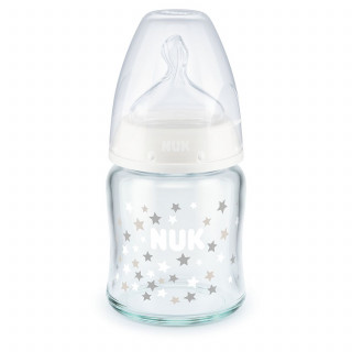 Nuk FC staklena flašica sa termo indi, 120ml, 0-6M