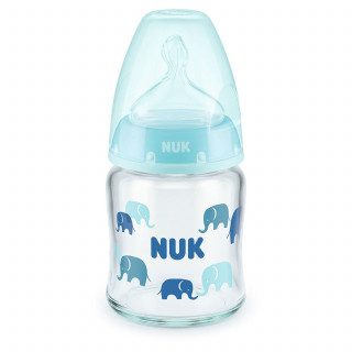 Nuk FC staklena flašica sa termo indi, 120ml, 0-6M
