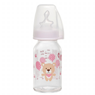 Nip flašica 125ml sil. cucla za čaj 0m+,devojčica