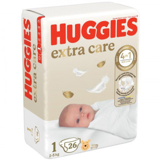 Huggies pelene esoft newborn 2-5kg 26kom