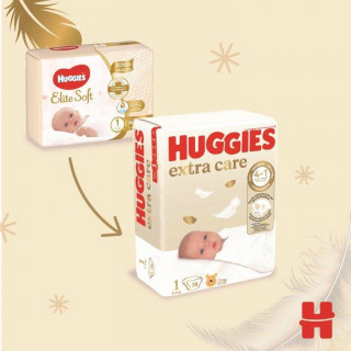 Huggies pelene esoft newborn 2-5kg 26kom