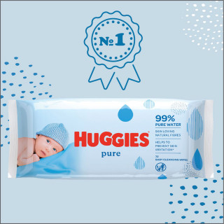 Huggies baby vlažne maramice all over clean 56kom 