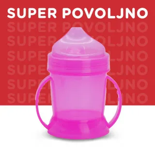 Baby Chef šolja sa ručkom,roze 