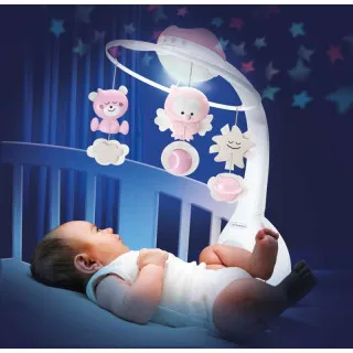 INFANTINO muzička vrteška 3U1 roze 049142 