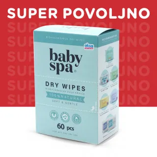 Baby Spa suve krpice 60 kom 