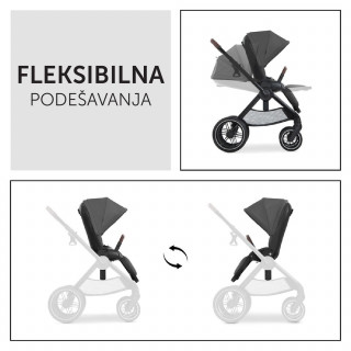 Hauck kolica Walk N Care, Dark Grey