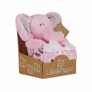 Lillo&Pippo ćebe sa igračkom, slon 