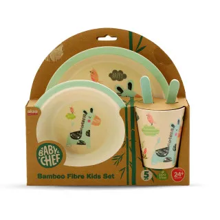 Baby Chef Bamboo Fibre Set za hranjenje 