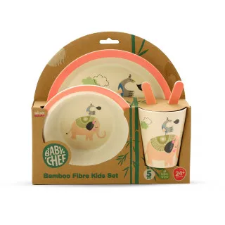 Baby Chef Bamboo Fibre Set za hranjenje 