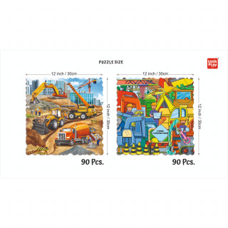 UnikPlay šašave puzzle Konstrukcije - krupni el.