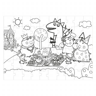 Dodo puzzle 2u1 Peppa prase, piknik 60 kom