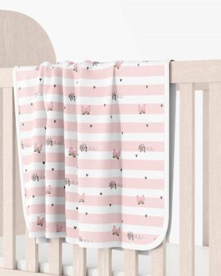 Baby Textil prekrivač Leptiri, 80x90cm