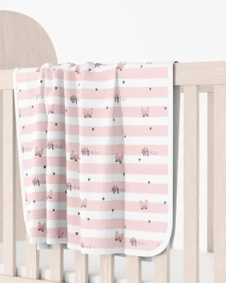 Baby Textil prekrivač Leptiri, 80x90cm 