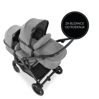 Hauck kolica za blizance Atlantic Twin, Grey 