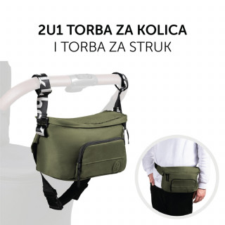 Hauck torba za kolica 2u1, Olive