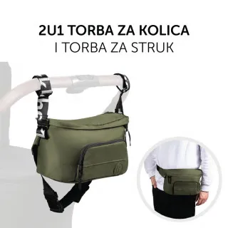 Hauck torba za kolica 2u1, Olive 