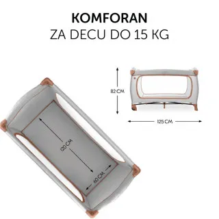 Hauck prenosivi krevetac Sleep n Play Go Plus,Cork 