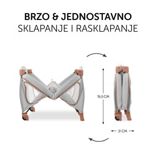 Hauck prenosivi krevetac Sleep n Play Go Plus,Cork