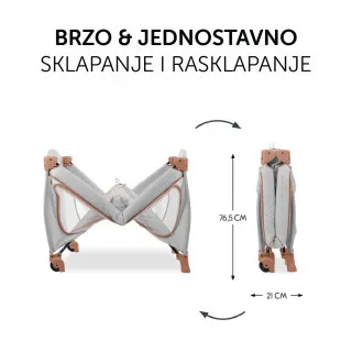 Hauck prenosivi krevetac Sleep n Play Go Plus,Cork 