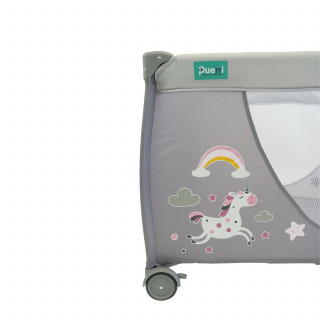 Puerri prenosivi krevetac Unicorn, Grey 