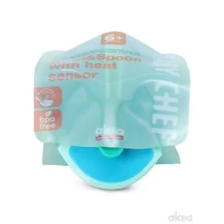 Baby Chef set činija i kašika plava 