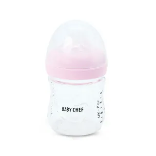 Baby Chef staklena flašica 120ml, roze 