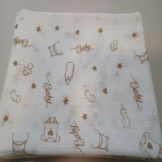 Boris rubljena pelena sa štampom, unisex