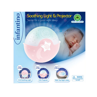 Infantino noćna lampa roza