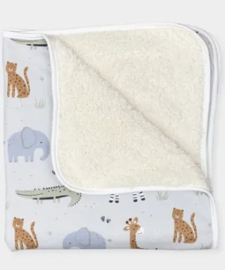 Baby Textil prekrivač sa krznom Safari, 80x90cm 