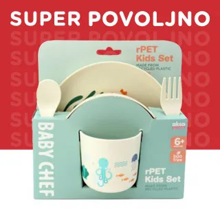 Baby Chef set za hranjenje okean 5kom 