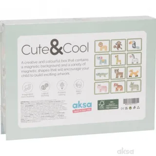 Cute&Cool drvena igračka magnetna kutija životinje 