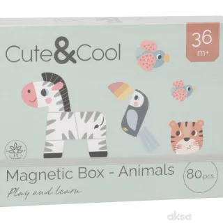 Cute&Cool drvena igračka magnetna kutija životinje 
