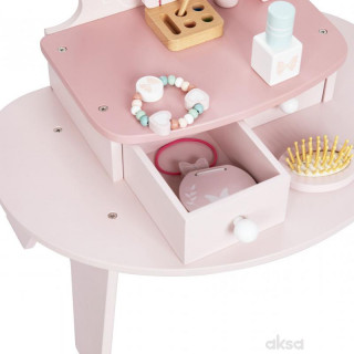 Cute&Cool drvena igračka make-up sto sa dodacima