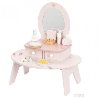 Cute&Cool drvena igračka make-up sto sa dodacima